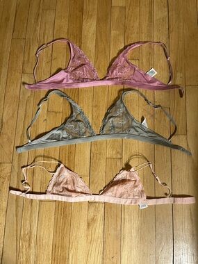 vintage y2k new no tag lace bralettes by calvin klein-2 small 1 medium(same fit)